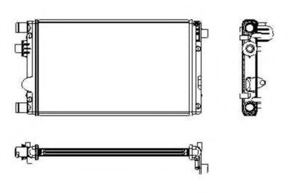 Радиатор охлаждения двигателя NRF 53602