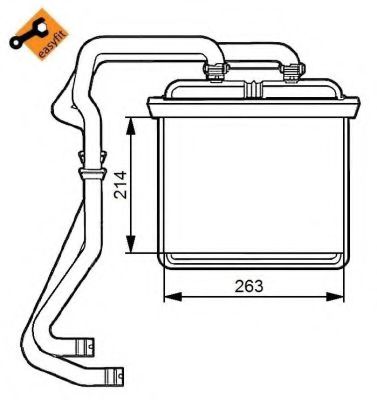 Радиатор печки салона NRF 54215