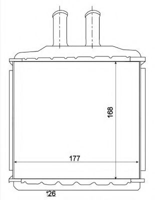 Радиатор печки салона NRF 54270