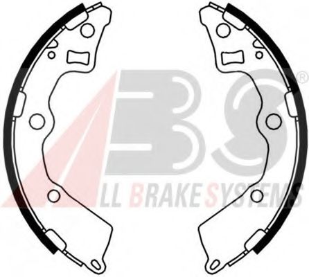 Комплект тормозных колодок A.B.S. 9233