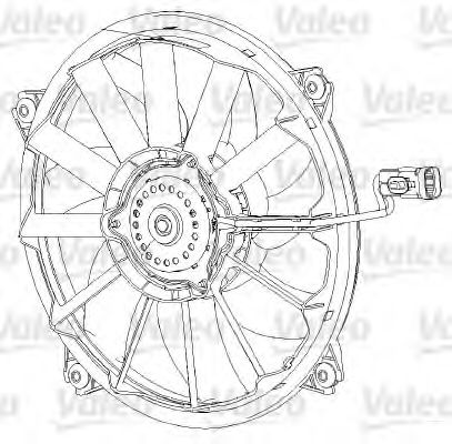 Вентилятор радиатора системы охлаждения двигателя VALEO 696091