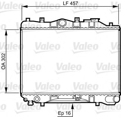 Радиатор охлаждения двигателя VALEO 730436