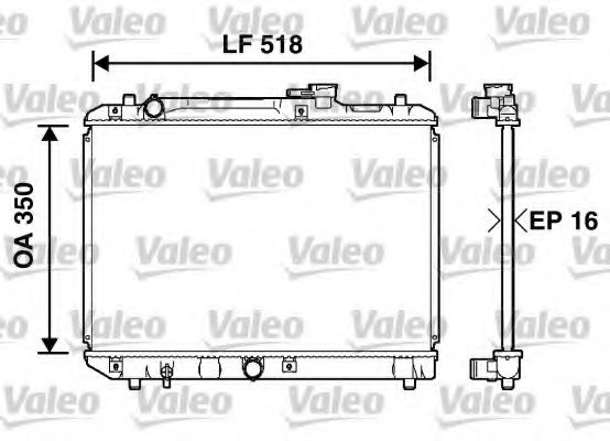 Радиатор охлаждения двигателя VALEO 732750