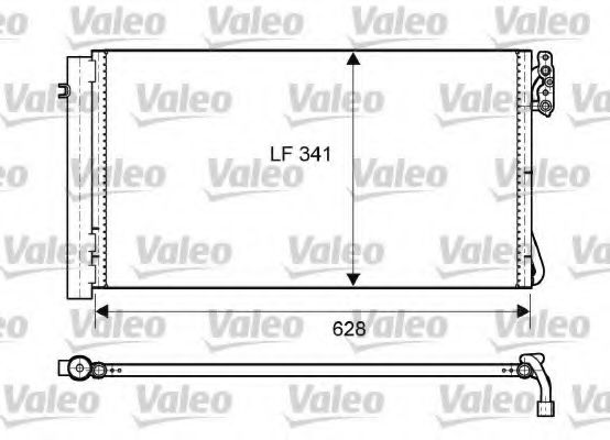 Радиатор кондиционера (конденсатор) VALEO 814012