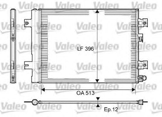 Радиатор кондиционера (конденсатор) VALEO 814077