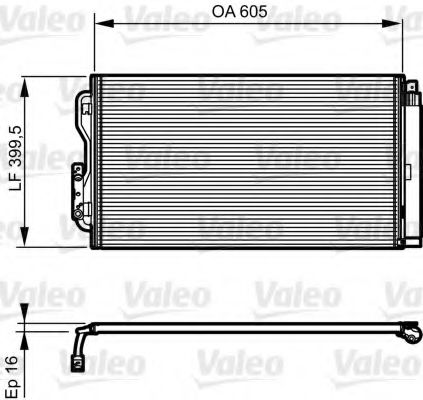 Радиатор кондиционера (конденсатор) VALEO 814191