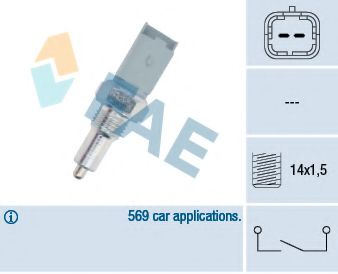 Выключатель, фара заднего хода Fae 40492