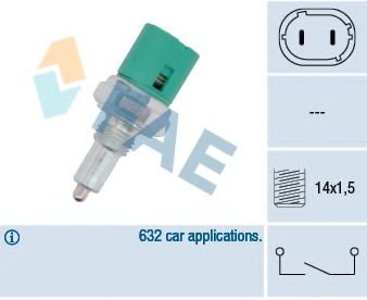 Выключатель, фара заднего хода Fae 40600