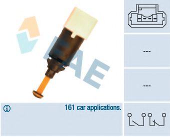 Выключатель фонаря сигнала торможения Fae 24898