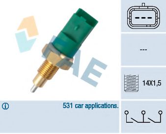 Выключатель, фара заднего хода Fae 40998