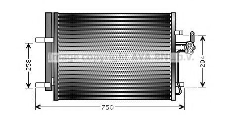 Радиатор кондиционера (конденсатор) AVA FDA5428D