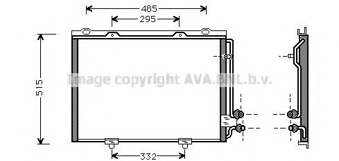 Радиатор кондиционера (конденсатор) AVA MS5232