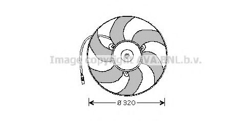 Вентилятор радиатора системы охлаждения двигателя AVA PE7513