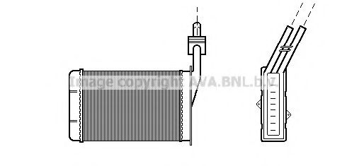 Радиатор печки салона AVA RT6101