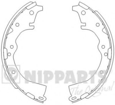 Комплект тормозных колодок Nipparts J3502022