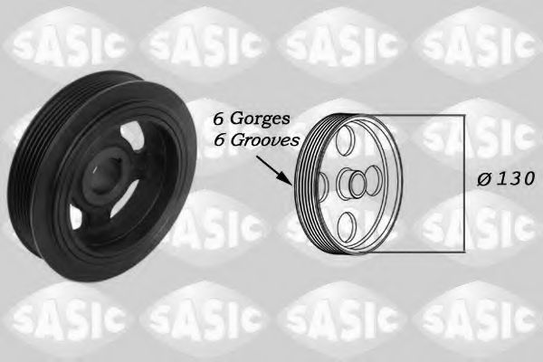 Ременный шкив, коленчатый вал Sasic 2156048