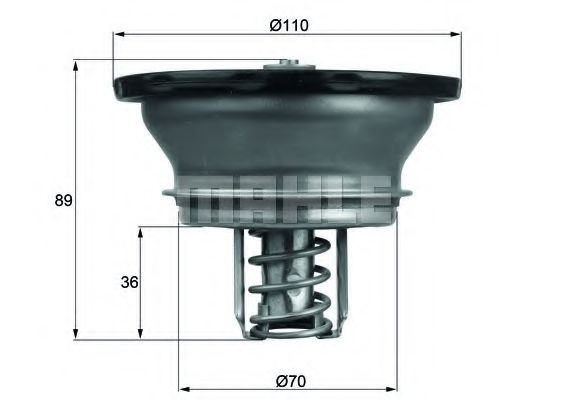 Термостат, охлаждающая жидкость MAHLE THD382