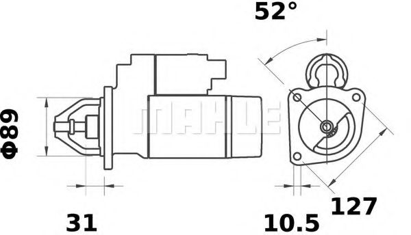 Стартер MAHLE MS232