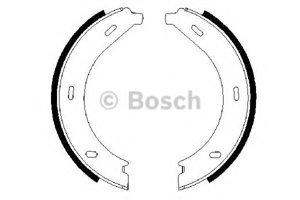 Комплект тормозных колодок, стояночная тормозная система BOSCH 0986487605