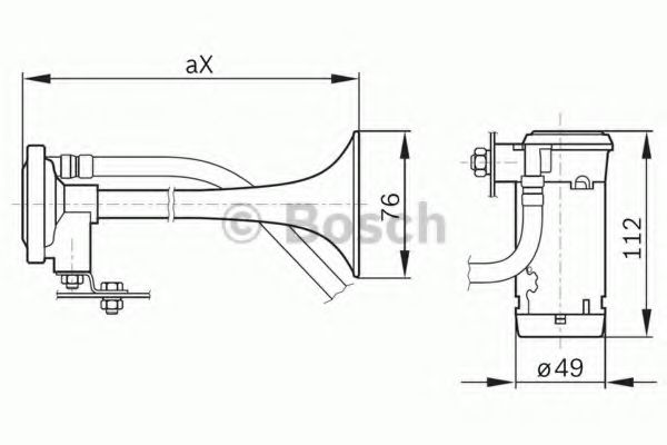 Звуковой сигнал BOSCH 0986320003