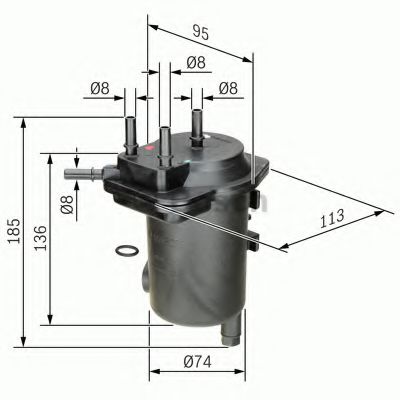 Топливный фильтр BOSCH 0450907011