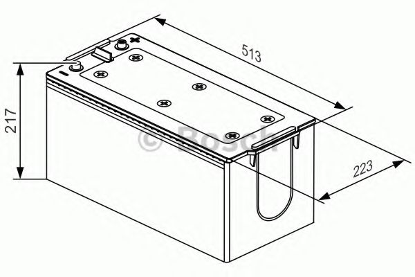Аккумуляторная батарея BOSCH 0092T30550
