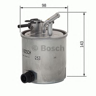 Топливный фильтр BOSCH F026402849