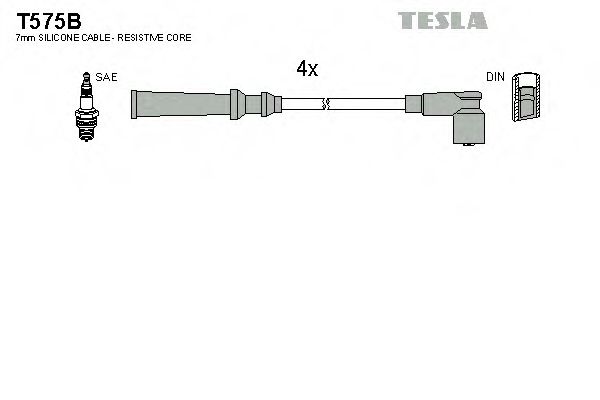 Комплект проводов зажигания Tesla Blatna T575B