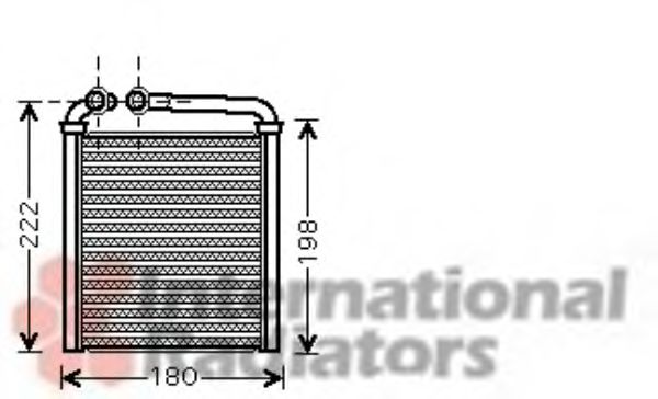 Радиатор печки салона VAN WEZEL 58006256