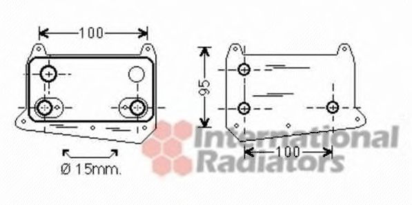Радиатор охлаждения масла VAN WEZEL 30003552