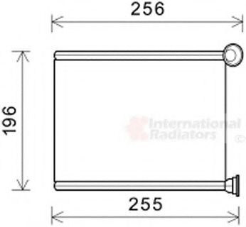 Радиатор печки салона VAN WEZEL 40006366