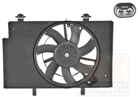 Вентилятор радиатора системы охлаждения двигателя VAN WEZEL 1807746