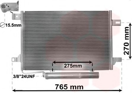 Радиатор кондиционера (конденсатор) VAN WEZEL 30005382