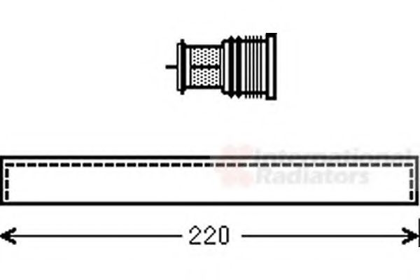 Осушитель кондиционера VAN WEZEL 5800D294