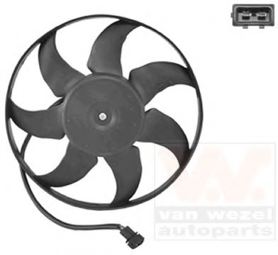 Вентилятор радиатора системы охлаждения двигателя VAN WEZEL 5875746