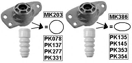 Пылезащитный комплект амортизатора Monroe PK331