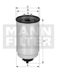 Топливный фильтр MANN-FILTER WK10017X