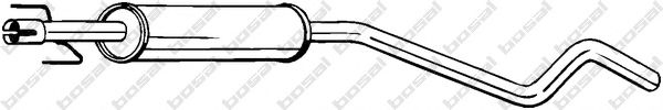 Средний глушитель выхлопных газов Bosal 284739