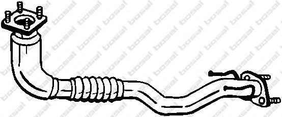 Труба выхлопного газа Bosal 750247