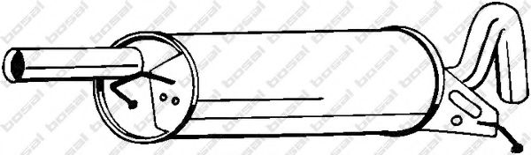 Глушитель выхлопных газов конечный Bosal 233119