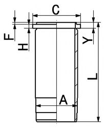 Гильза цилиндра Kolbenschmidt 89578110