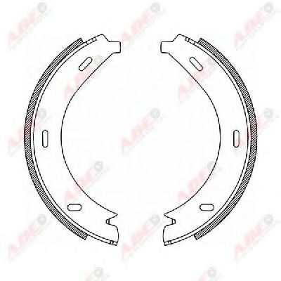 Комплект тормозных колодок, стояночная тормозная система ABE CRM005ABE
