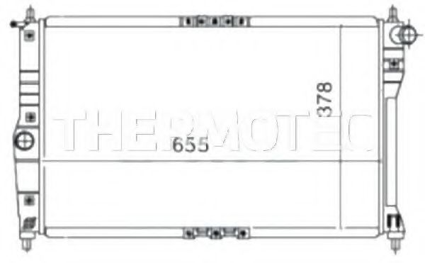 Радиатор охлаждения двигателя THERMOTEC D70008TT