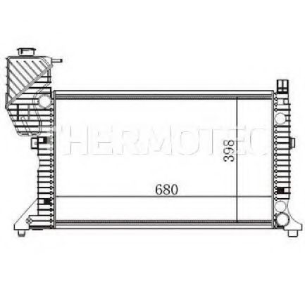 Радиатор охлаждения двигателя THERMOTEC D7M004TT