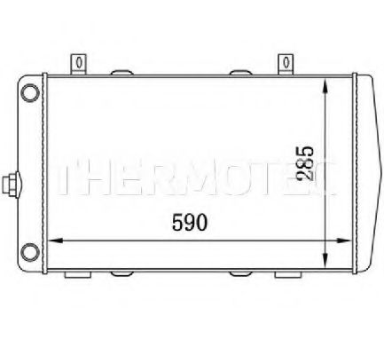 Радиатор охлаждения двигателя THERMOTEC D7S004TT