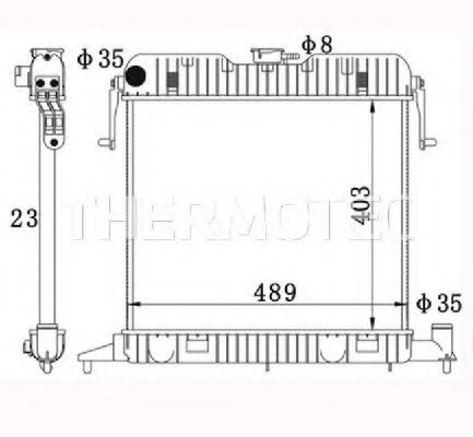 Радиатор охлаждения двигателя THERMOTEC D7X036TT