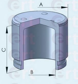 Поршень, корпус скобы тормоза ERT 150778C