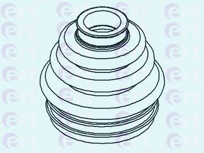 Комплект пылника, приводной вал ERT 500451