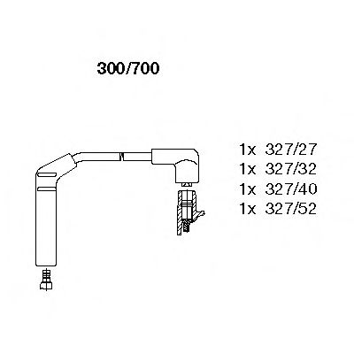 Комплект проводов зажигания Bremi 300700