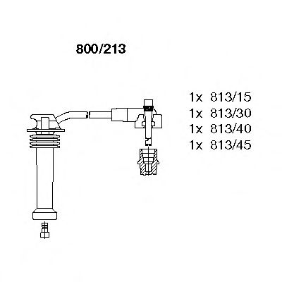 Комплект проводов зажигания Bremi 800213